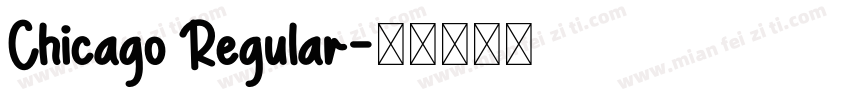 Chicago Regular字体转换